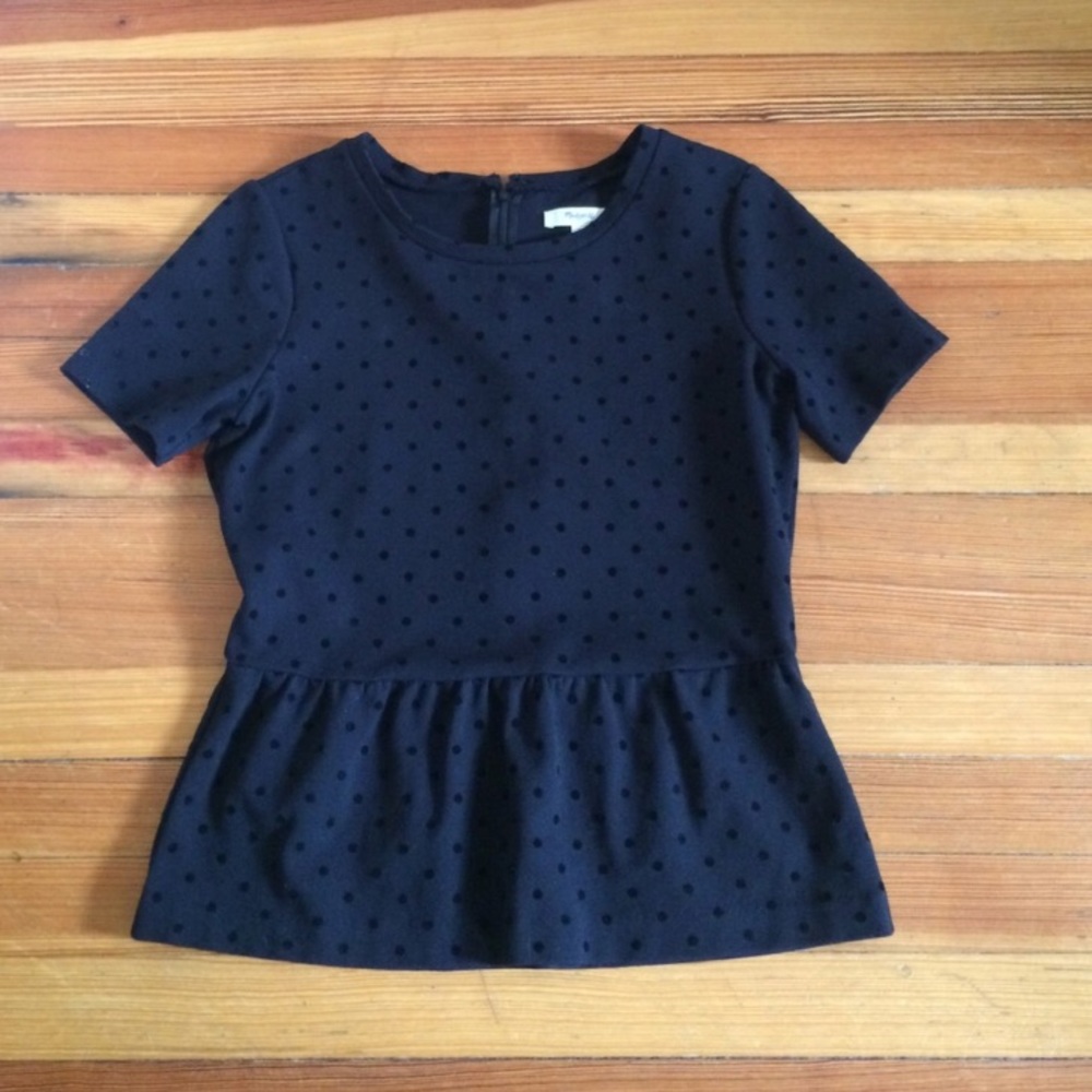 Madewell peplum top